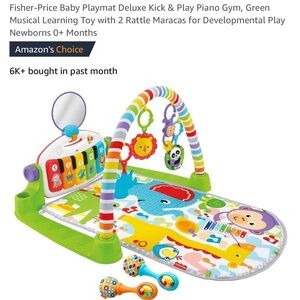 Never Opened -Fisher Price Kick and Play Piano Gym 0-36 months- Pink